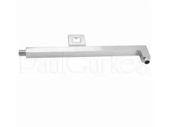 PaulGurkes Regendusche 30cm unterputz mit Wandarm Komplett Set Messing