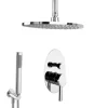 PaulGurkes Regendusche Regenwalddusche unterputz Duschsystem oval Messing Deckeneinbau