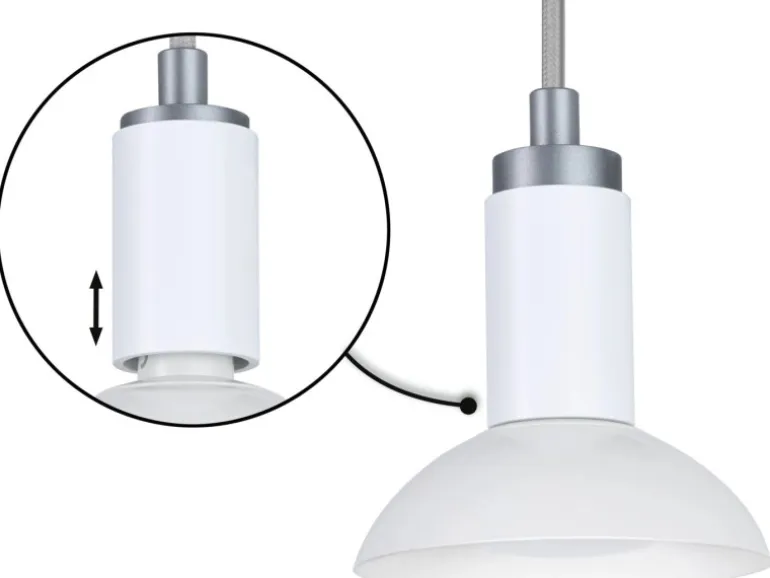 Paulmann Pendelleuchte Runa GU10 max. 20 W aus Metall 230 V Weiß-Grau