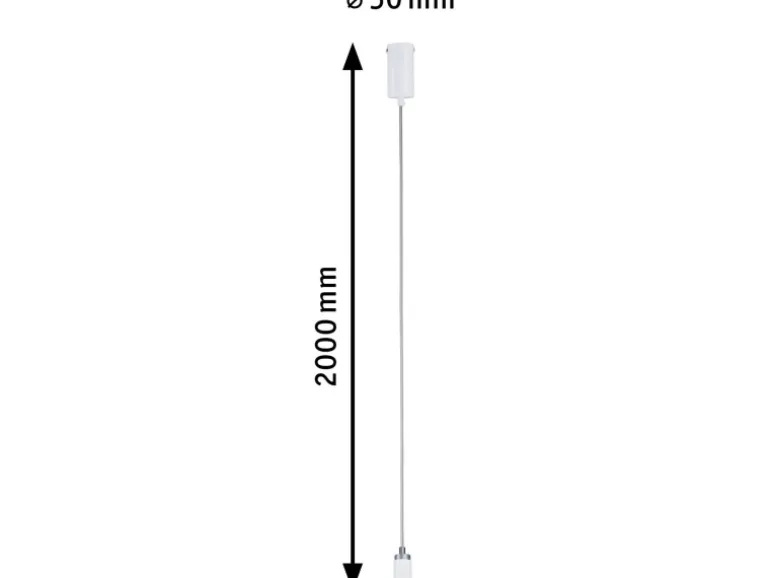Paulmann Pendelleuchte Runa GU10 max. 20 W aus Metall 230 V Weiß-Grau