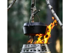Petromax Dutch Oven FT12-T Schwarz mit planem Boden ca. 11,4 l