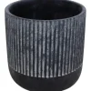 Pflanztopf Beton Ø 20 cm x 18 cm Schwarz