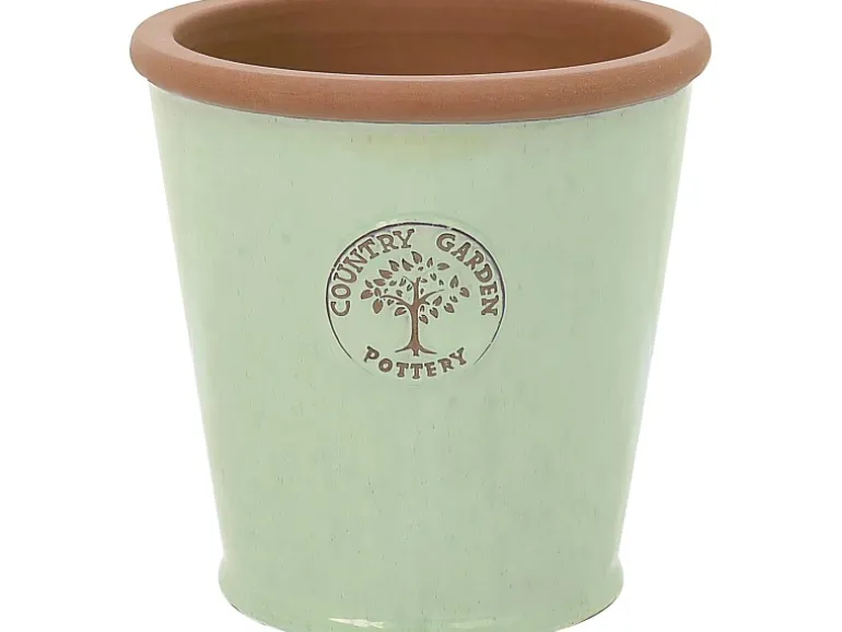 Pflanztopf Country Garden Pottery Keramik Grün-Beige 38 cm x 35 cm