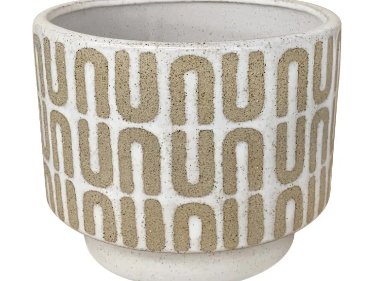 Pflanztopf Keramik Ø 14 cm Beige-Braun
