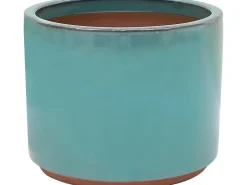 Pflanztopf Keramik Grün-Blau 26 cm x 26 cm x 22 cm