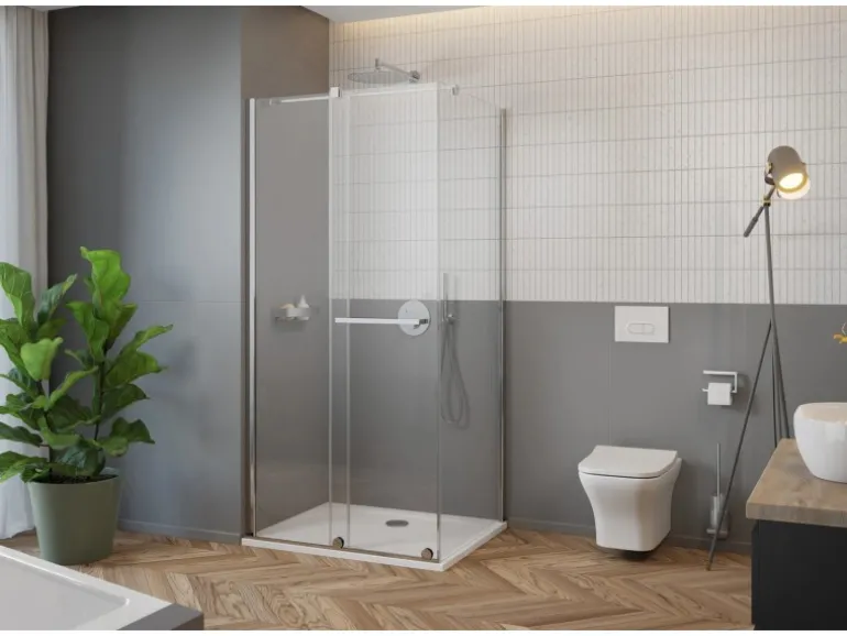 pianura Thermostat Unterputz für 2 Verbraucher Stella Smart Push in Chrom