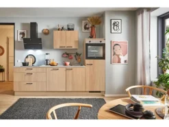 pino Küchenzeile 280 cm Eiche Aviva Anschlag rechts 1 Geräteschrank