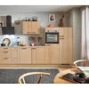 pino Küchenzeile 320 cm Eiche Aviva Anschlag rechts 2 Geräteschränke