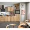 pino Küchenzeile 250 cm Evoke Eiche Anschlag rechts 1 Geräteschrank