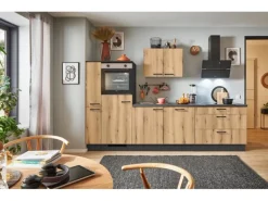 pino Küchenzeile 280 cm Evoke Eiche Anschlag links 1 Geräte-. 1 Seitenschrank