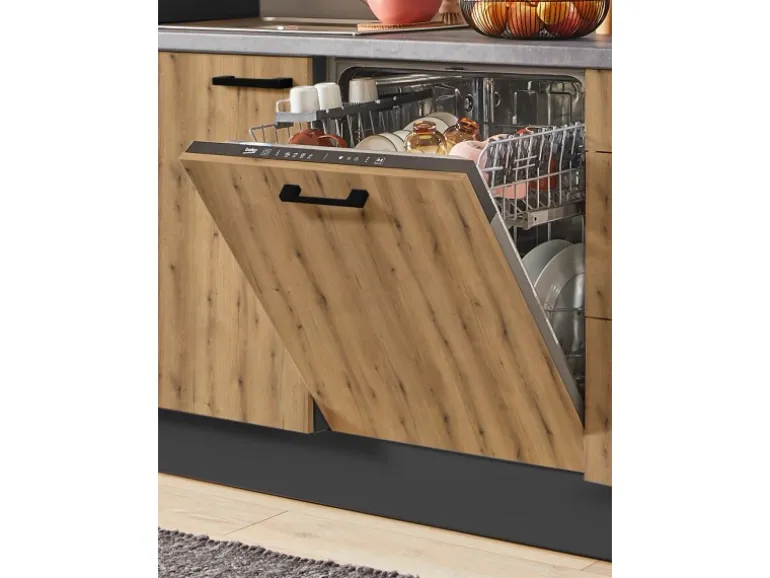 pino Küchenzeile 250 cm Evoke Eiche Anschlag links 1 Geräteschrank