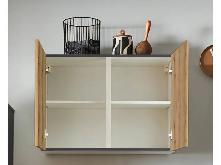 pino Küchenzeile 260 cm Evoke Eiche Anschlag links 1 Geräteschrank