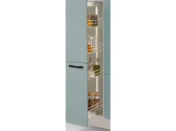 pino Küchenzeile 270 cm Fjordgrün Anschlag rechts 1 Geräteschrank