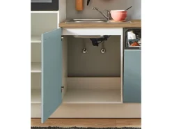 pino Küchenzeile 270 cm Fjordgrün Anschlag rechts 1 Geräteschrank