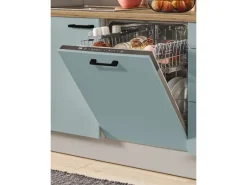 pino Küchenzeile 340 cm Fjordgrün Anschlag rechts 1 Geräte-, 1 Apothekerschrank