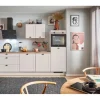 pino Küchenzeile 280 cm Kaschmirgrau Matt Anschlag rechts 1 Geräteschrank