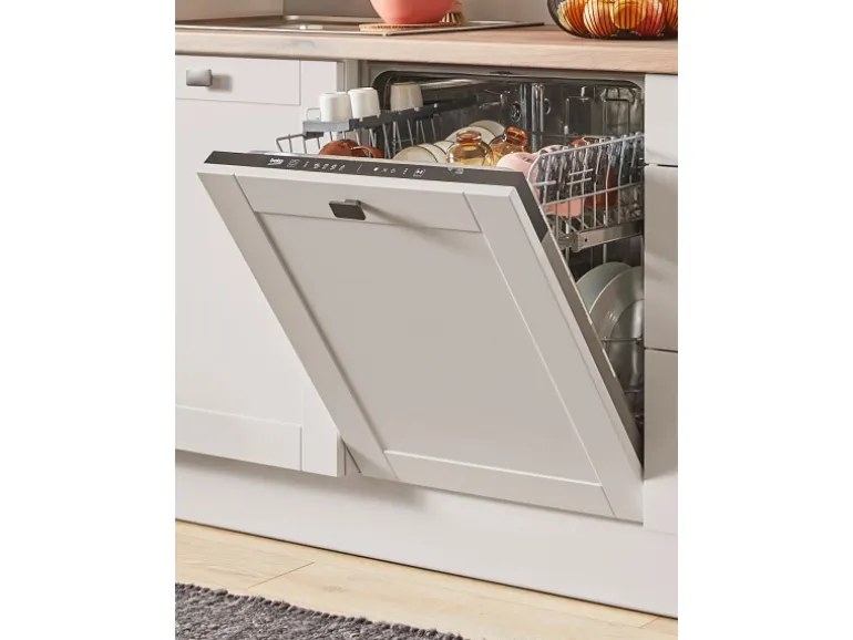 pino Küchenzeile 250 cm Kaschmirgrau Matt Anschlag rechts 1 Geräteschrank