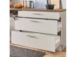 pino Küchenzeile 270 cm Kaschmirgrau Anschlag rechts 1 Geräteschrank