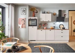 pino Küchenzeile 270 cm Kaschmirgrau Matt Anschlag links 1 Geräteschrank