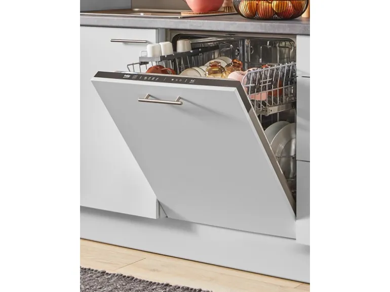 pino Küchenzeile 280 cm Lichtgrau Hochglanz Anschlag links 1 Geräteschrank