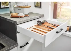 pino Küchenzeile 180 cm Lichtgrau Anschlag links 1 Geräteschrank