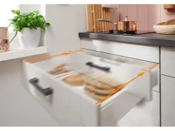 pino Küchenzeile 180 cm Pastellblau Anschlag links 1 Geräteschrank