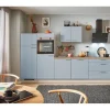 pino Küchenzeile 320 cm Pastellblau Anschlag links 2 Geräteschränke