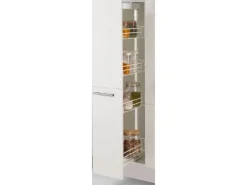 pino Küchenzeile 250 cm Weiß Anschlag links 1 Geräteschrank
