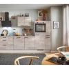 pino Küchenzeile 280cm Beton Perlgrau Anschlag rechts 1 Geräte-. 1 Seitenschrank