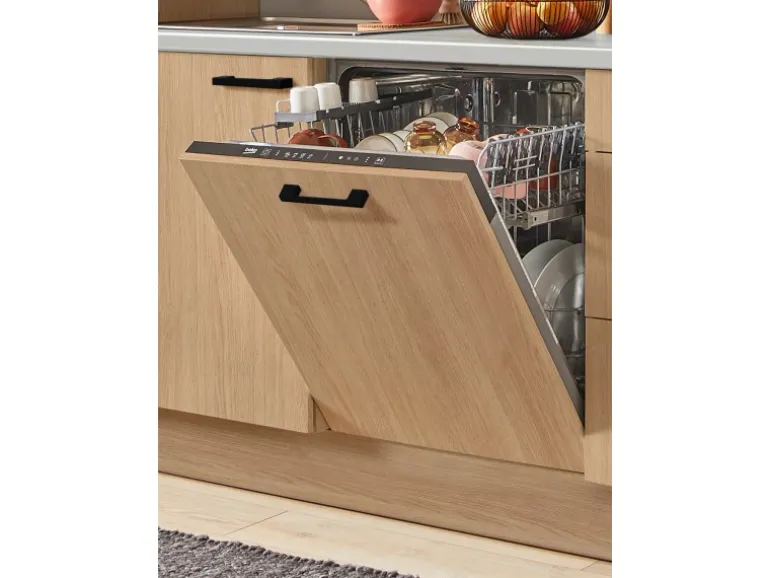 pino Küchenzeile 360cm Eiche Aviva Anschlag rechts 1 Geräte-, 1 Apothekerschrank