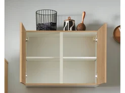 pino Küchenzeile 360cm Eiche Aviva Anschlag rechts 1 Geräte-, 1 Apothekerschrank