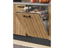 pino Küchenzeile 340cm Evoke Eiche Anschlag rechts 1 Geräte-, 1 Apothekerschrank