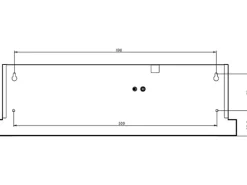 PKM Flachschirm-Dunstabzugshaube UBH6002-2H Silber Stahlblech 60 cm EEK: B
