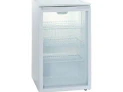 PKM Glastür-Kühlschrank GKS102 Weiß EEK: F