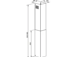 PKM Unterbau-Dunstabzugshaube UBH3001X Edelstahl 60 cm EEK: B