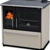 Plamen Küchenofen Holzherd 850 Glas Creme Rechte Version und 8 kW
