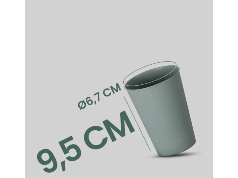 ProHome Becher Kunststoff Grün 0,2 Liter 16er Pack