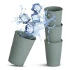 ProHome Becher Kunststoff Grün 0,2 Liter 4er Pack