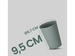 ProHome Becher Kunststoff Grün 0,2 Liter 4er Pack