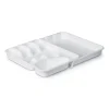 ProHome Besteckkasten 33,5 x 26 x 4,5 cm Weiß Ausziehbar