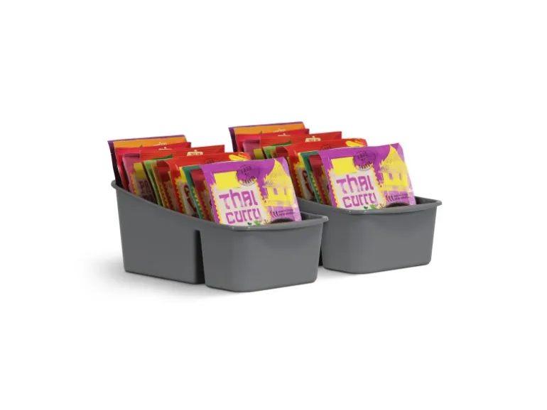 ProHome Küchenorganizer Gewürze & Tüten Anthrazit 2er Pack