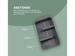 ProHome Küchenorganizer Gewürze & Tüten Anthrazit 1er Pack