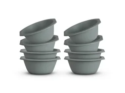 ProHome Kunststoff Schüssel BPA Frei 1,55 x 6 cm Grün 8er Pack