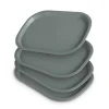 ProHome Kunststoff Tablett BPA Frei 377 x 277 cm Grün 4er Pack