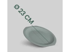 ProHome Kunststoff Teller BPA Frei Ø23 cm Grün 2er Pack