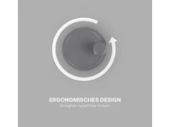 ProHome Salatschleuder 2,7 Liter Ø20 cm Grau