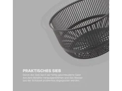 ProHome Salatschleuder 2,7 Liter Ø20 cm Grau