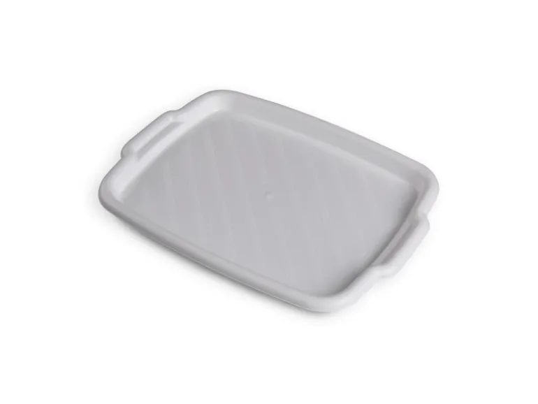 ProHome Serviertablett Weiß 45 x 33 x 3 cm