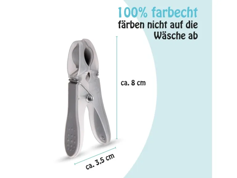 ProHome Wäscheklammern Anthrazit Grün 40er Pack