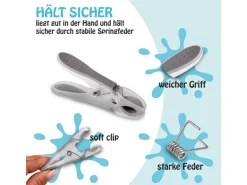 ProHome Wäscheklammern Anthrazit Grün 40er Pack